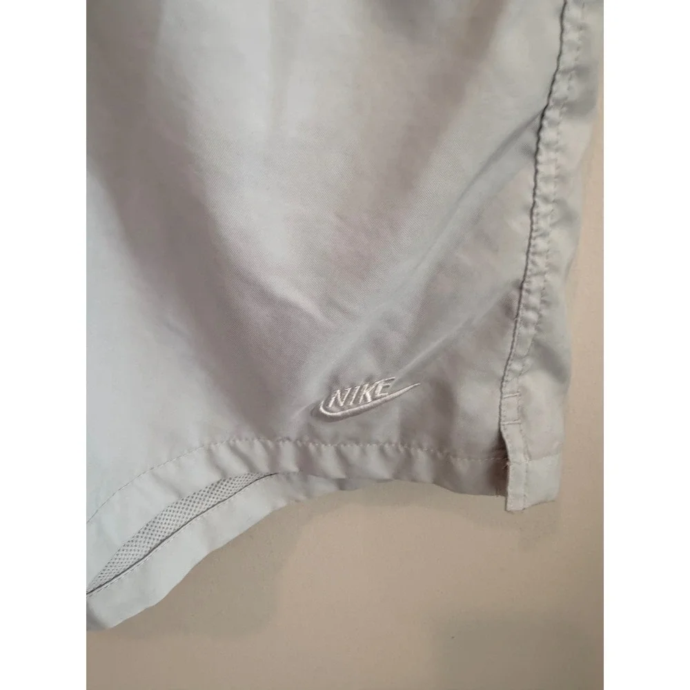 Nike Swim Shorts Gray Lined‎ Elastic Waist Drawstring Mens Large